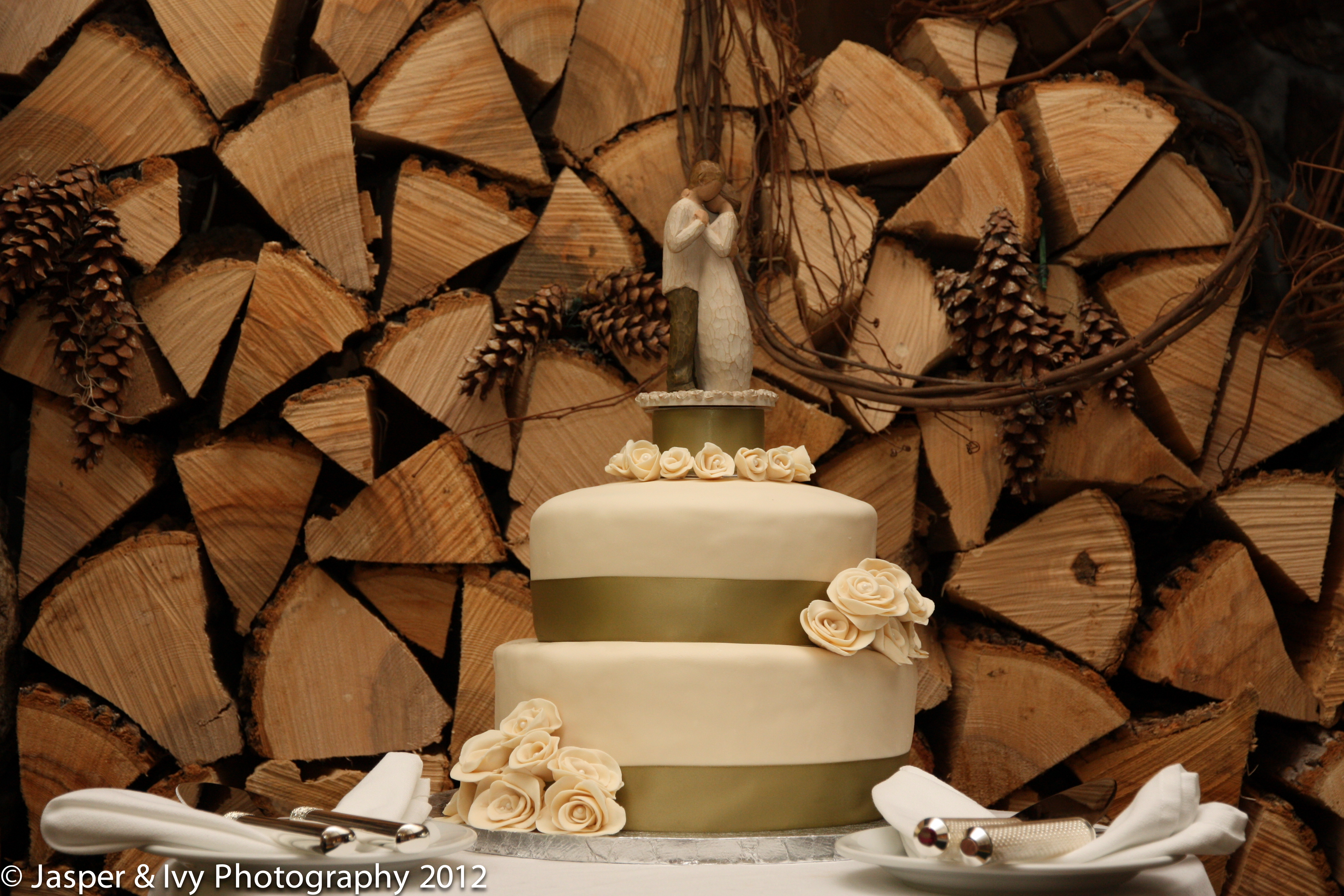 Wedding Cake at New Hampshire Barn Wedding
