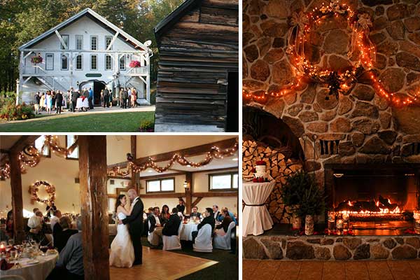 Rustic Wedding, Barn Wedding in New Hampshire at Christmas Farm Inn