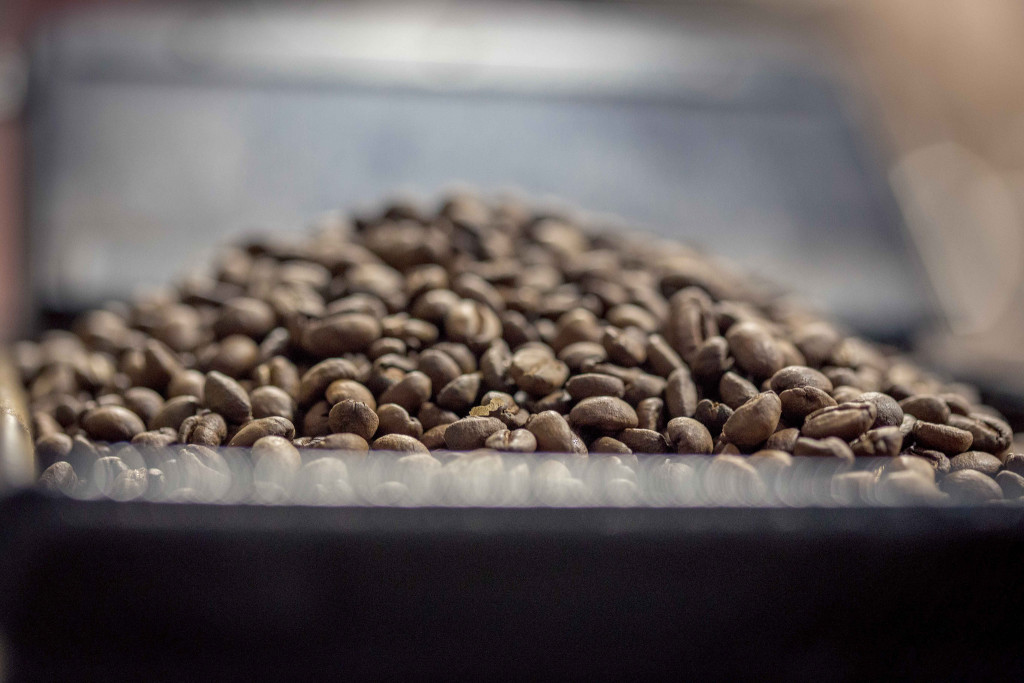 Coffee beans about to roasted 