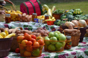 Fruits and Vegetables At Local Farmer's Market