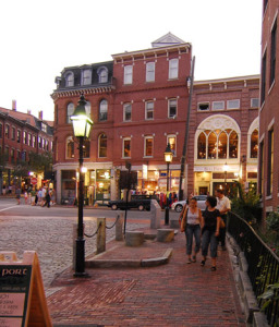 Old Port District in Portland, Maine