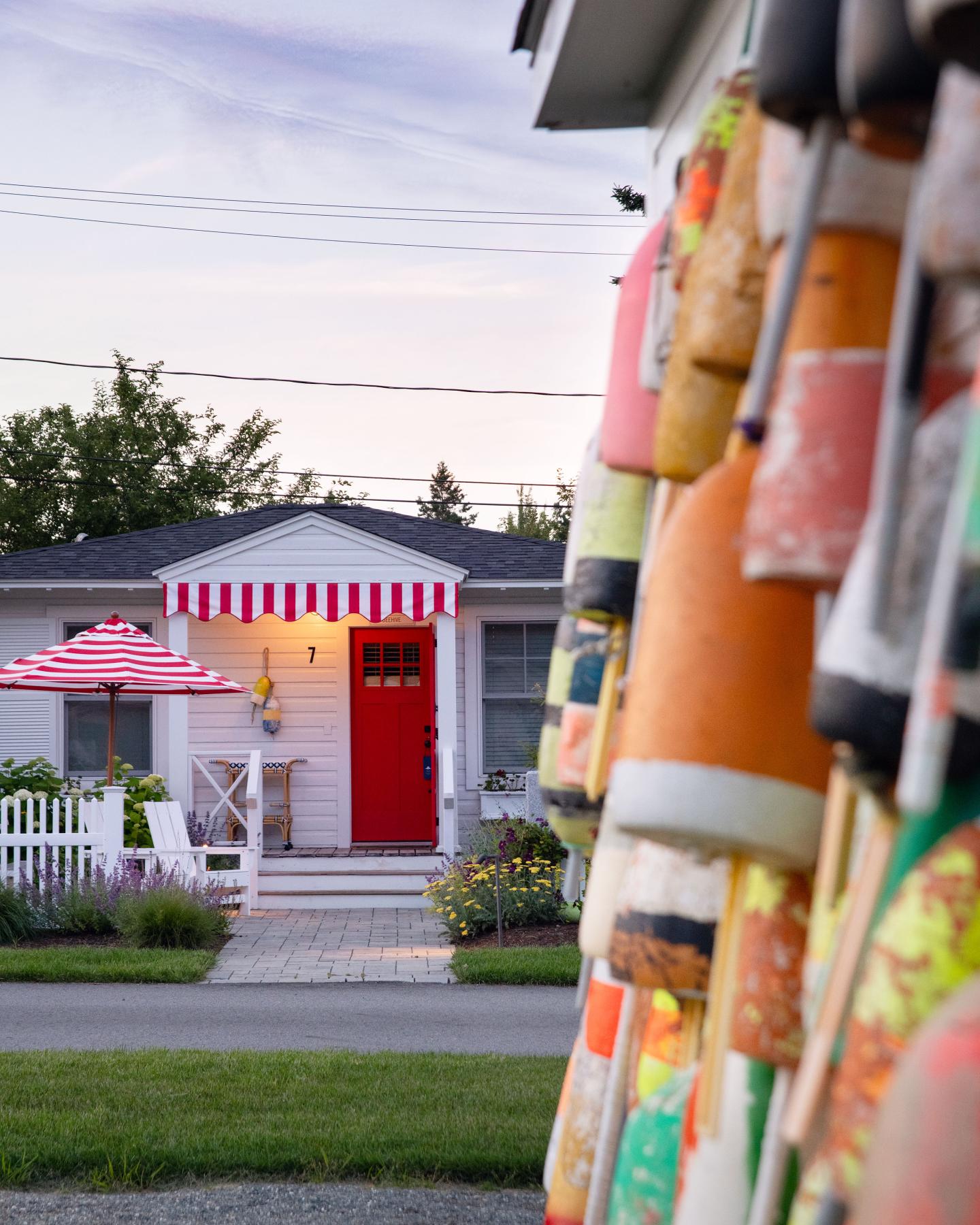 Buoy Wall and Cottage