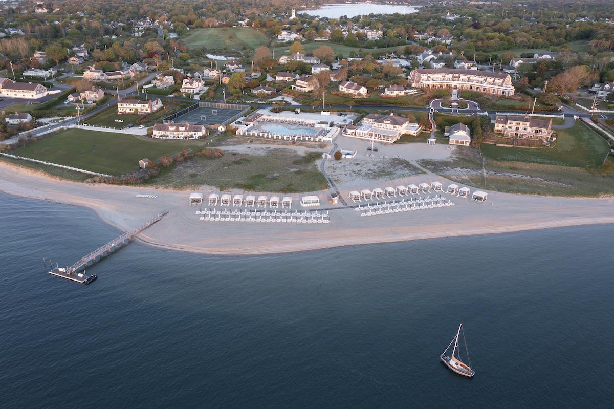 Aerial with Cabanas