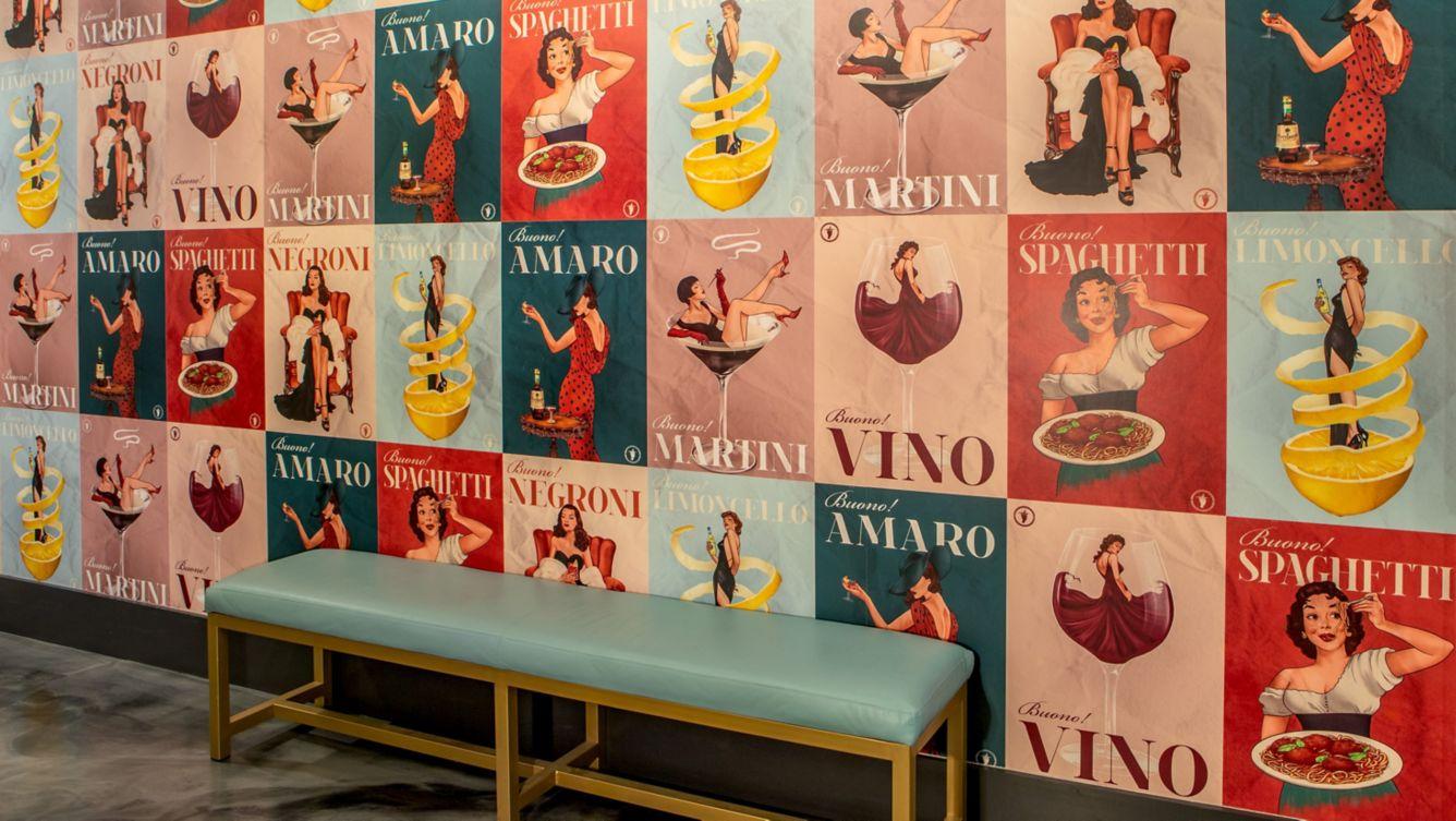 c rooftop Italy wall