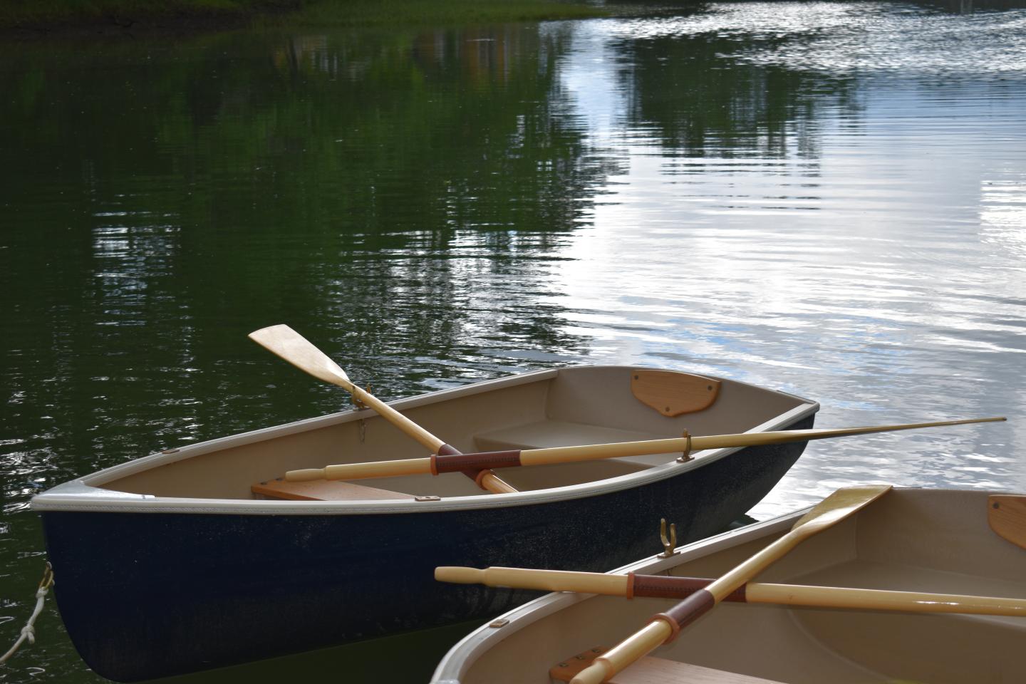 Row boats at The Cottages at Cabot Cove