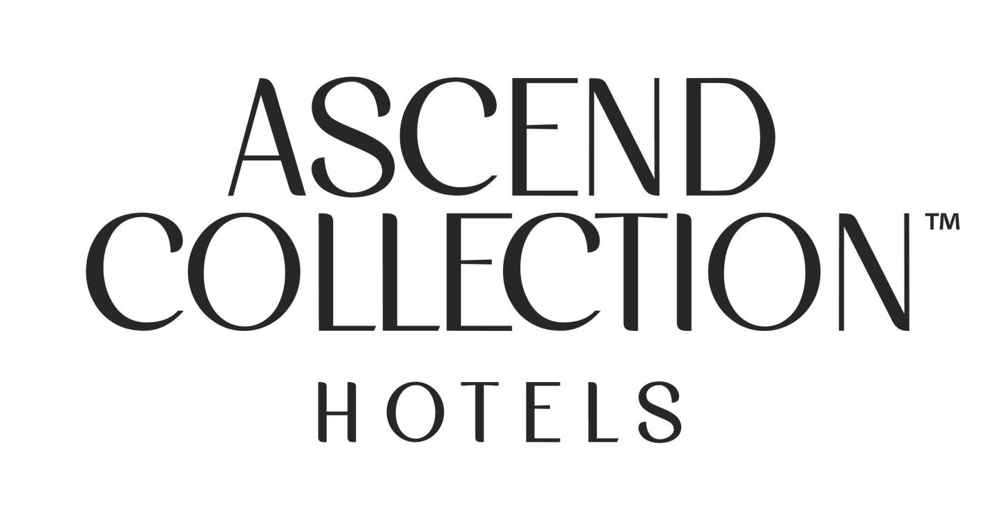 Ascend Collection Hotels logo, black text on white background.