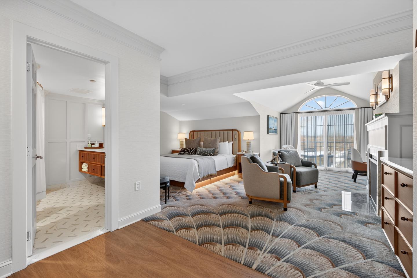 Saybrook Point Resort and Marina newly renovated Guest Room, ADA accessible.