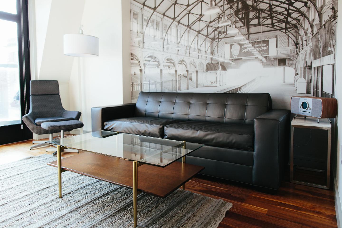 Loft Living Room at The Revolution Hotel