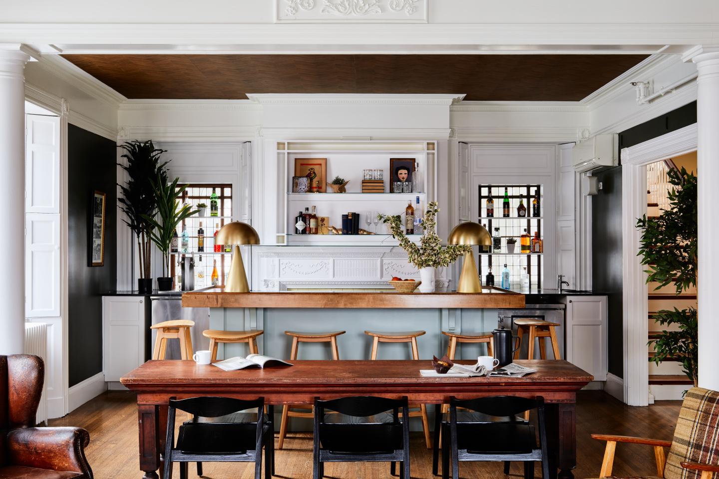 Common room at Blind Tiger Portland on Danforth Street