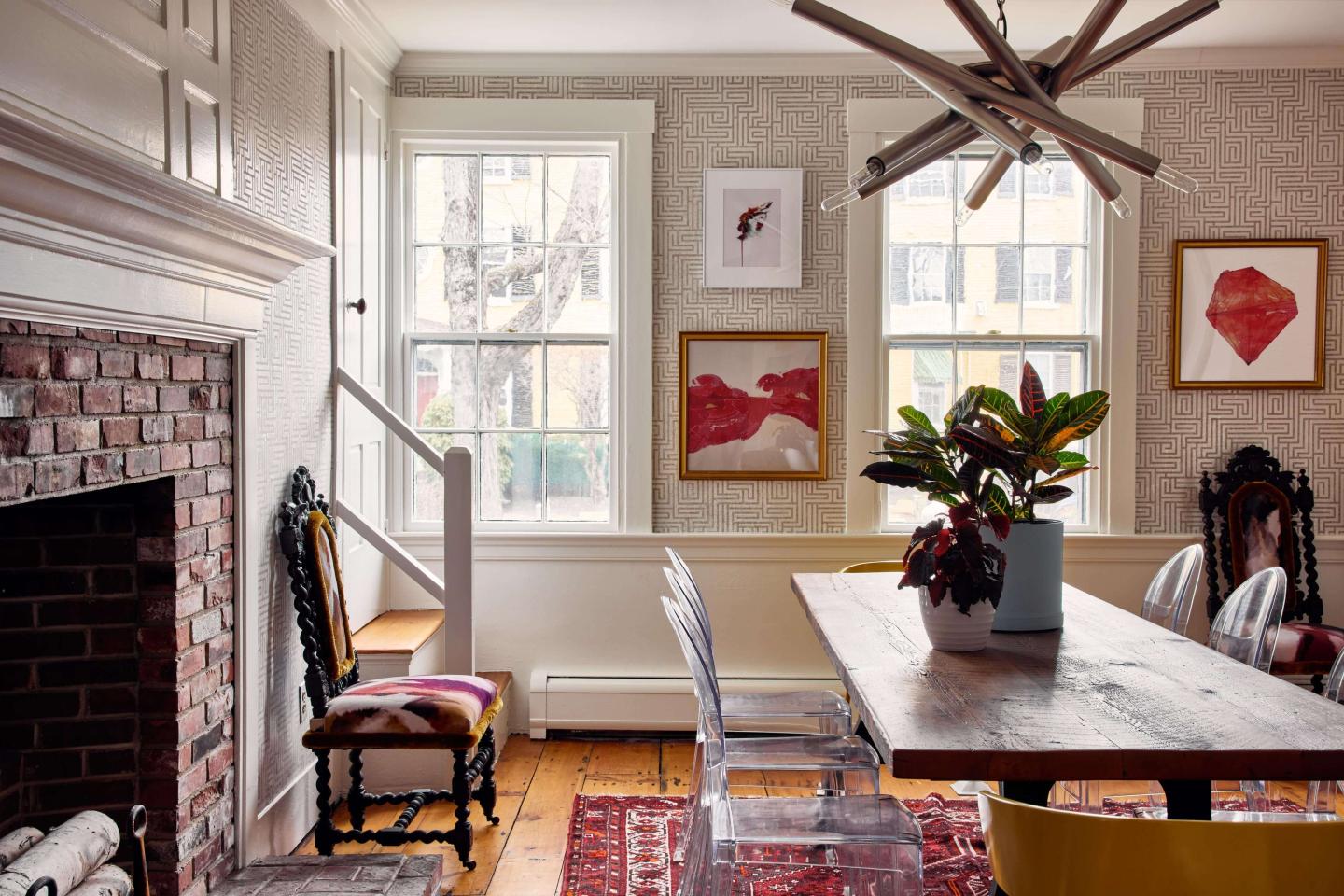 Interior dining space at James Fairfield House