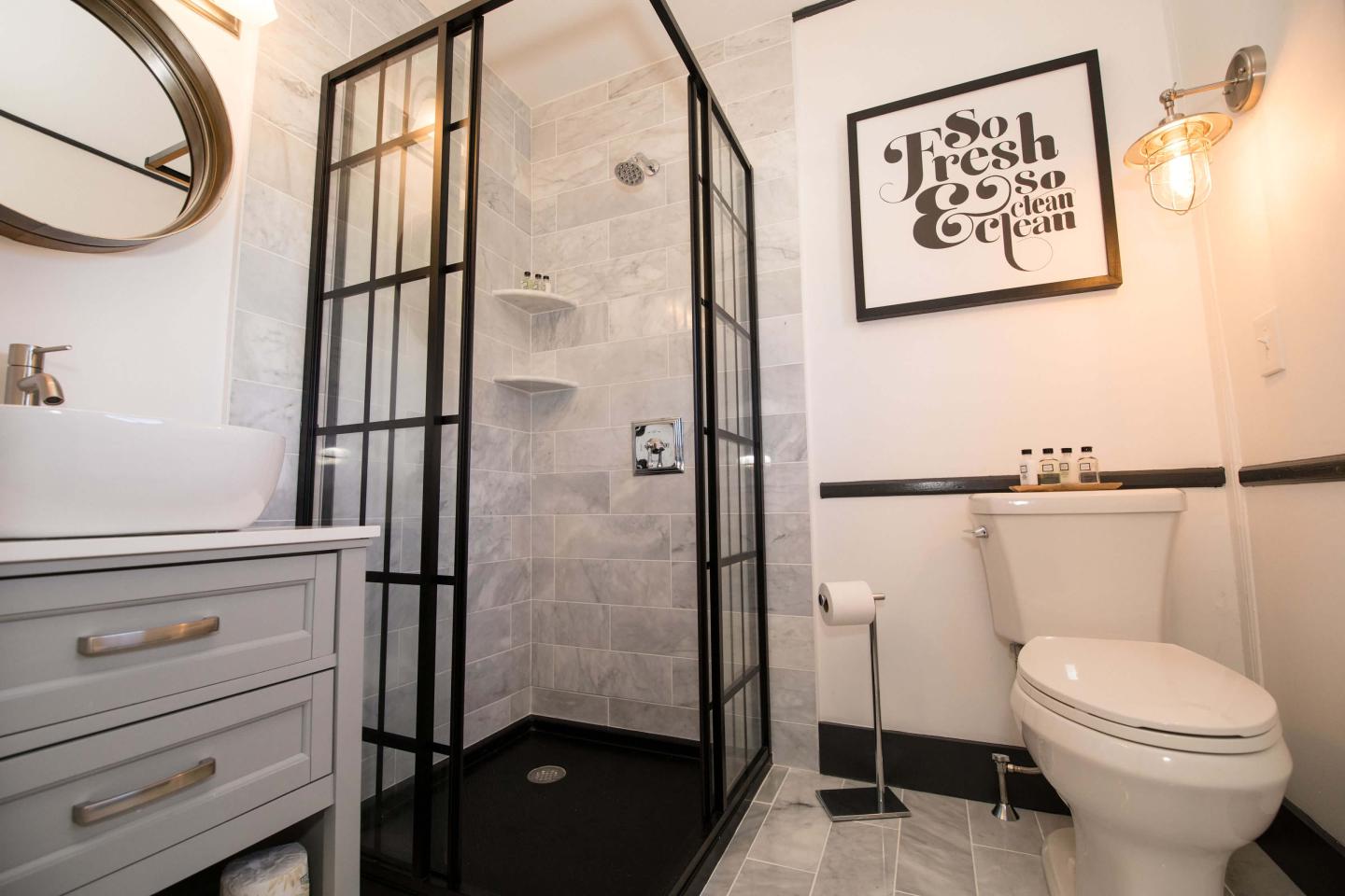 Bathroom at Rockport MA Hotel