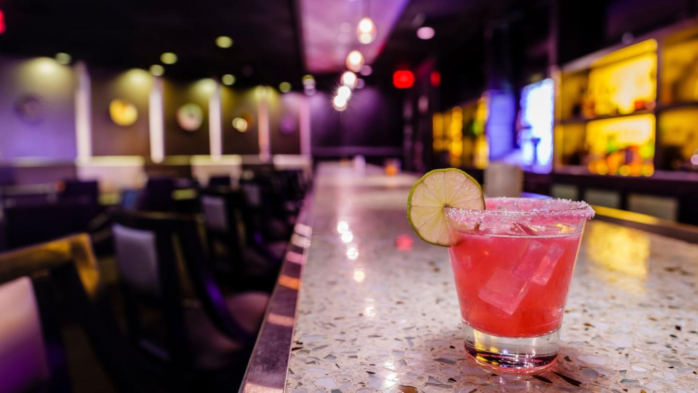 Image of drink on bar