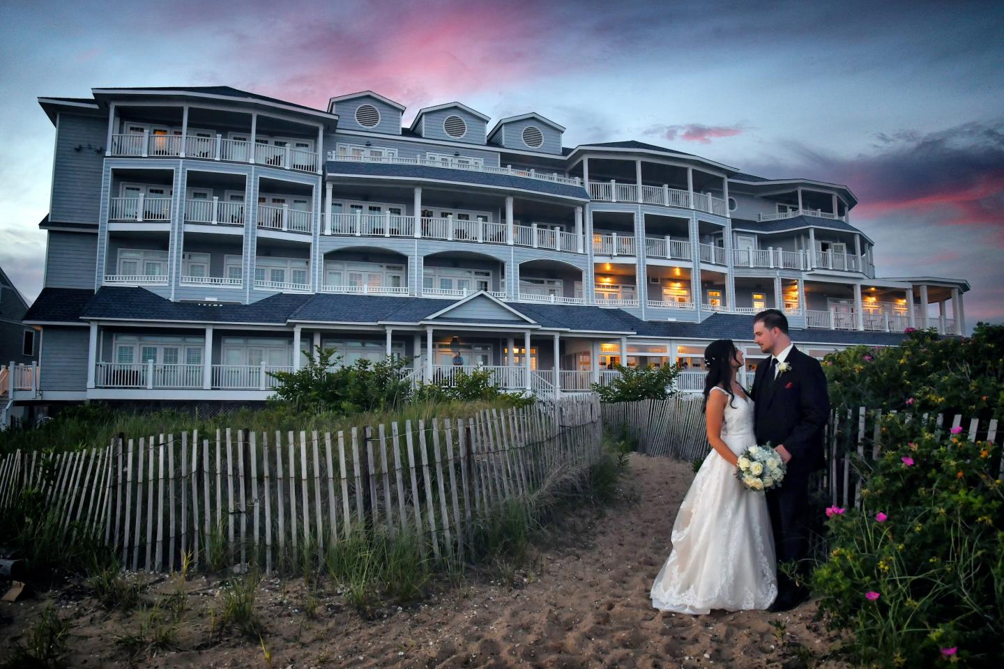 Bride and Groom at Madison Beach Hotel