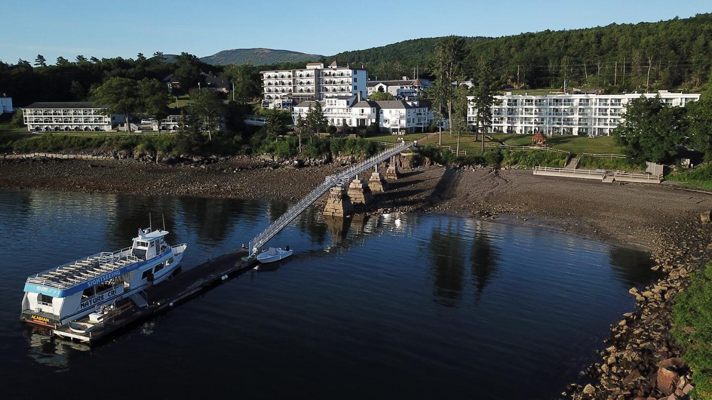 Aerial photo of the Atlantic Oceanside Hotel and Event Center