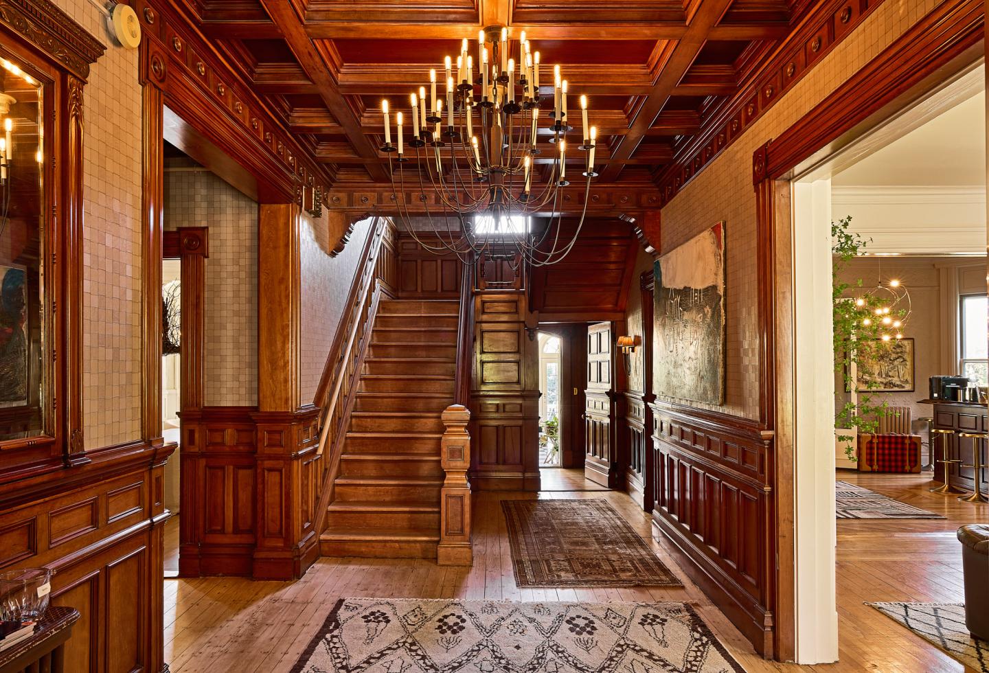 Entry way and main staircase at Blind Tiger Burlington