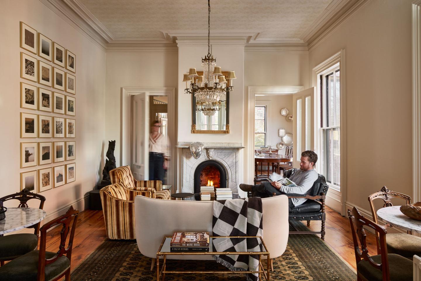 Common room at Blind Tiger Portland on Carleton Street