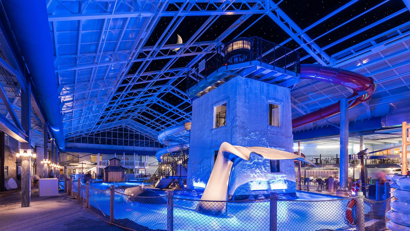 Cape Codder Water Park at Night