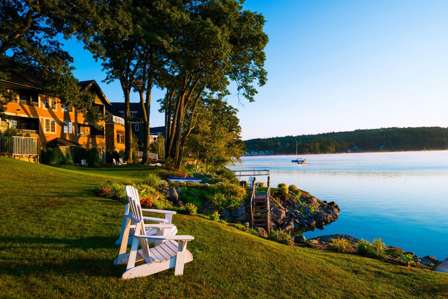 View of Lake Winnipesaukee from Church Landing waterfront