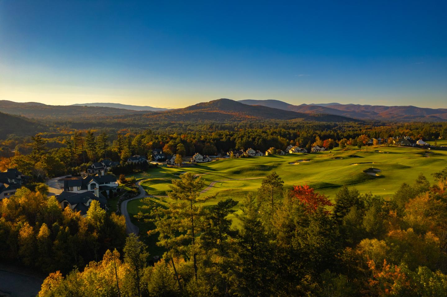 Drone shot of the resort property