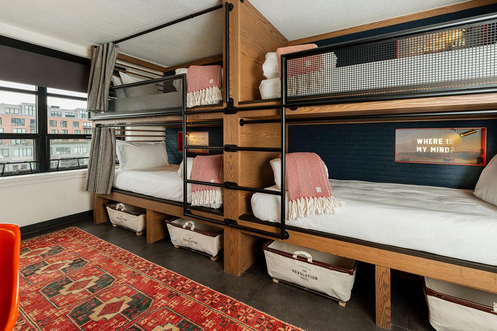 Quad Room at The Revolution Hotel