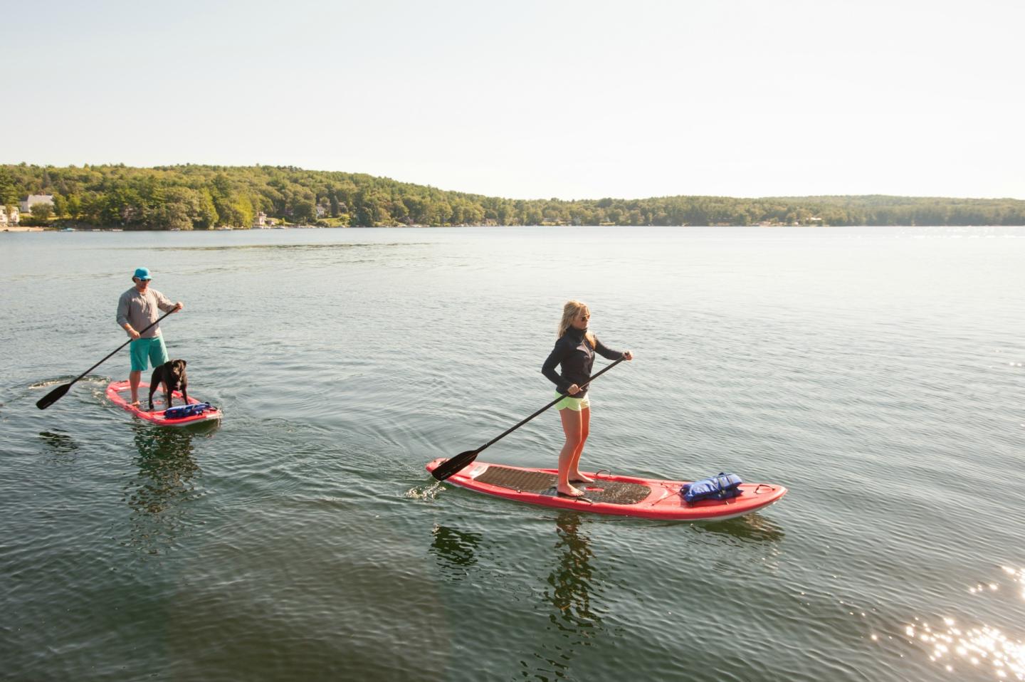 Stand Up Paddle Boarding on Lake Winnipesaukee