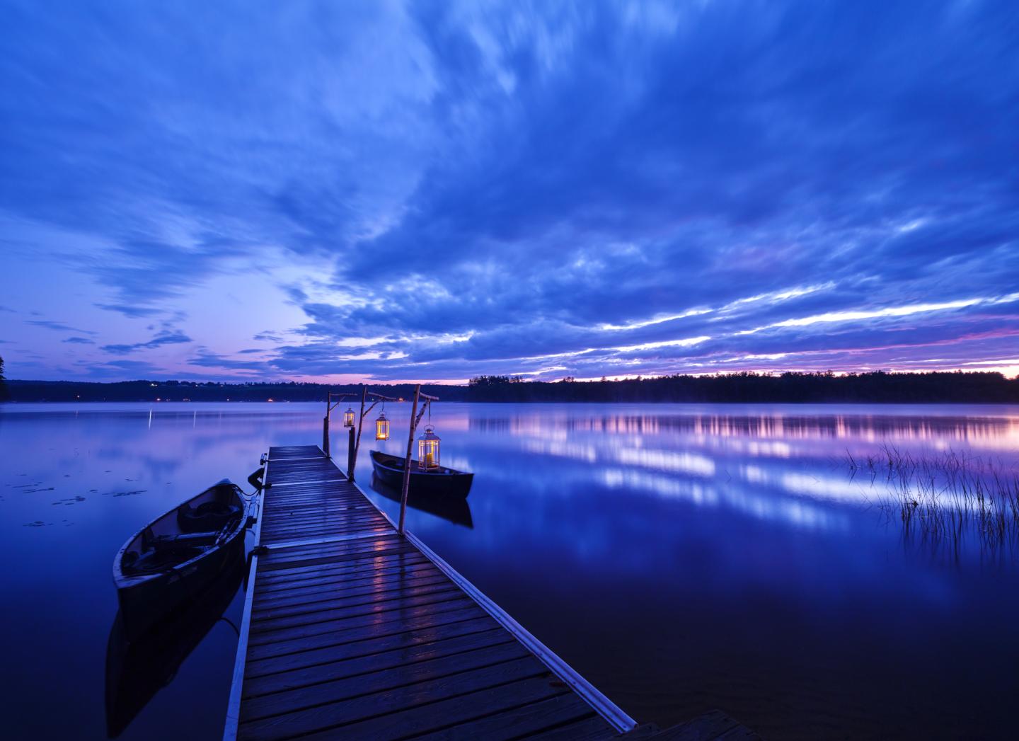 Wolf Cove Dock After a Storm