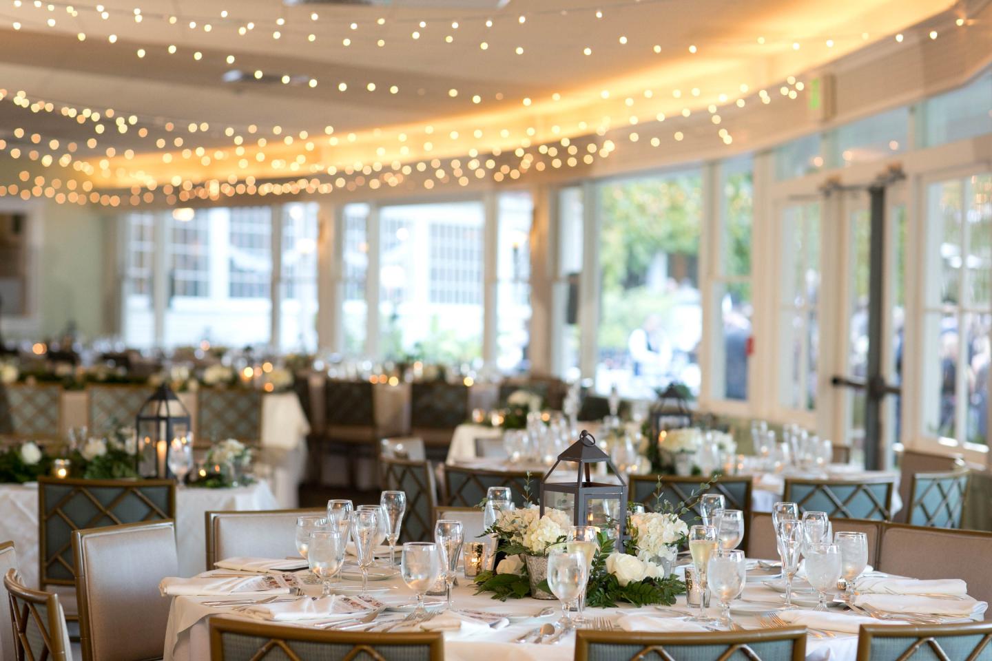 Ardelia's Dining Room decorated for wedding reception