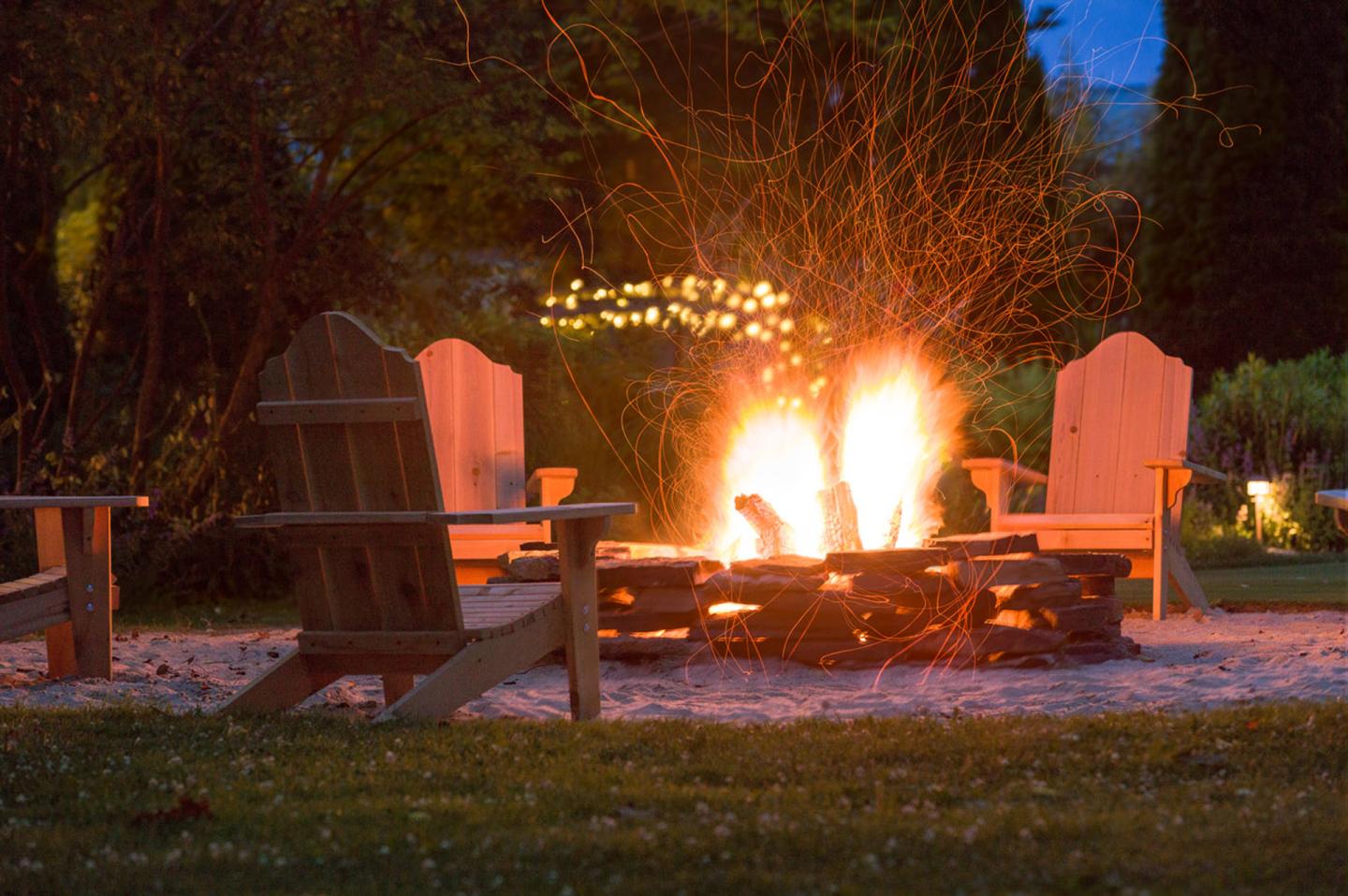 Firepit at Lake Morey Resort
