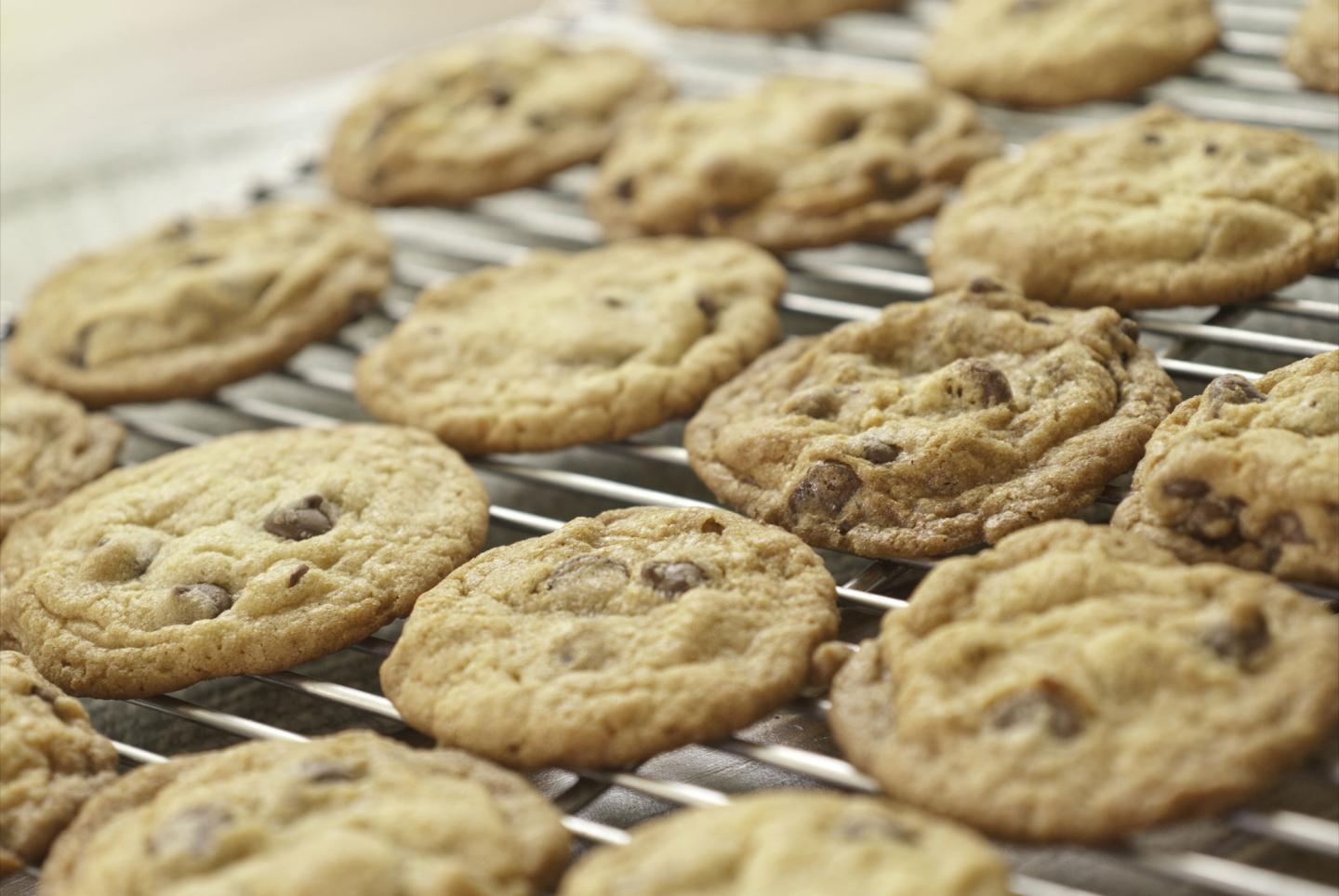 Cookies, soon to be in our bottomless cookie jar.