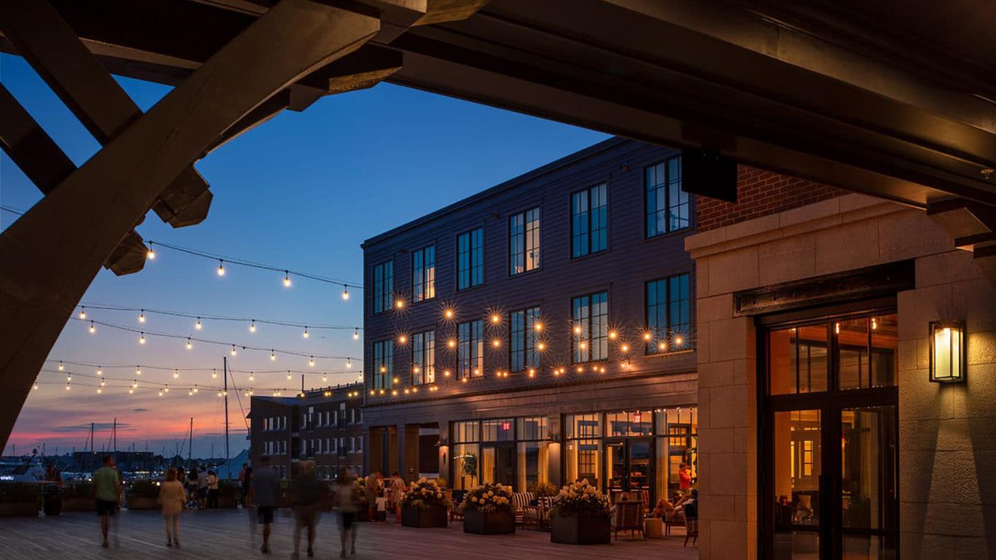 Hammetts Deck at Dusk