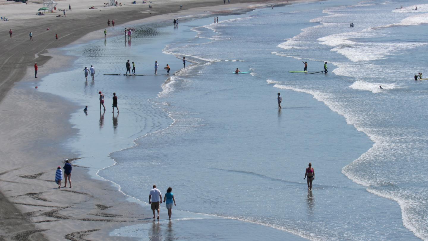 Steps to Eastons Beach in Newport, RI