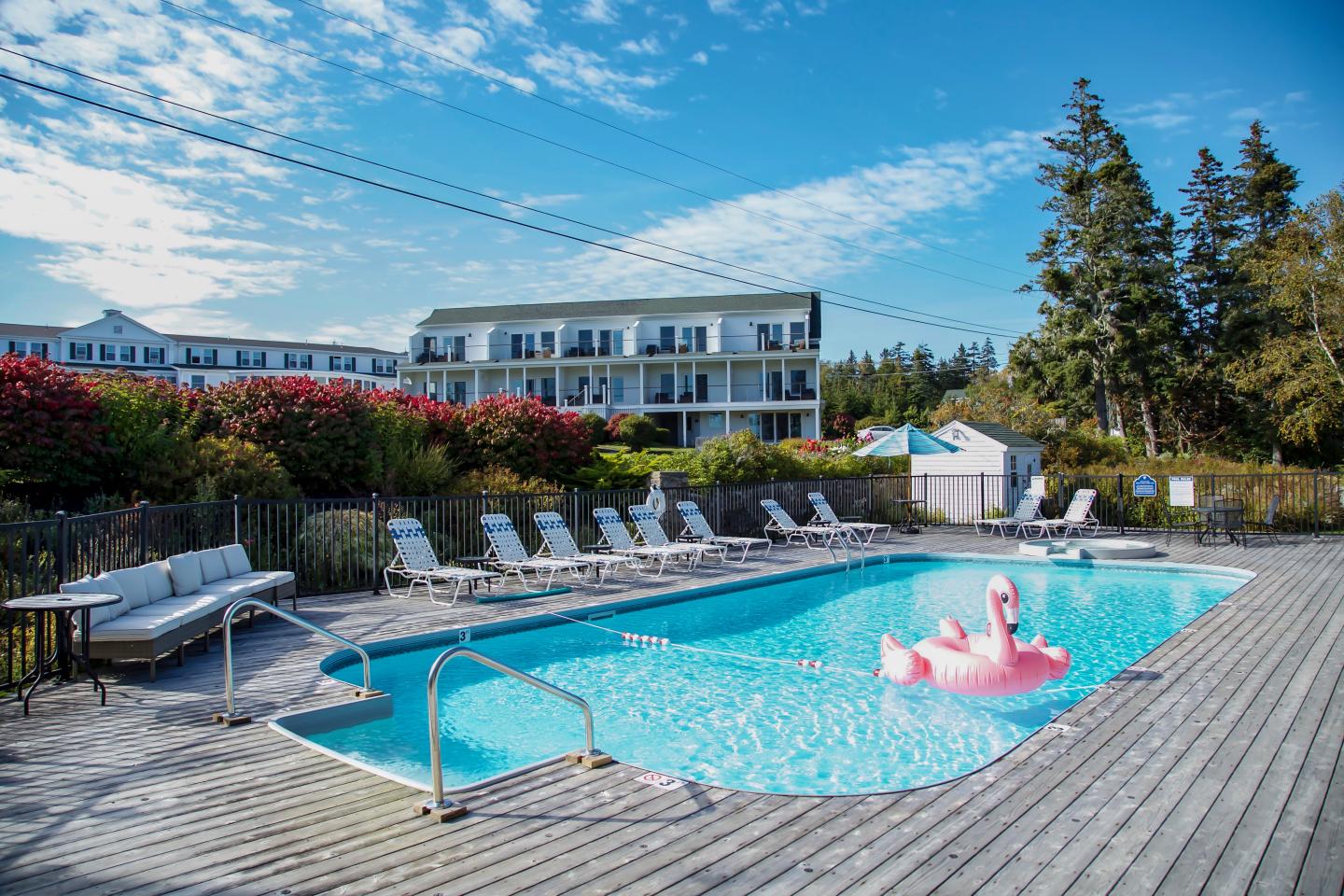 Outdoor pool at Newagen Seaside Inn
