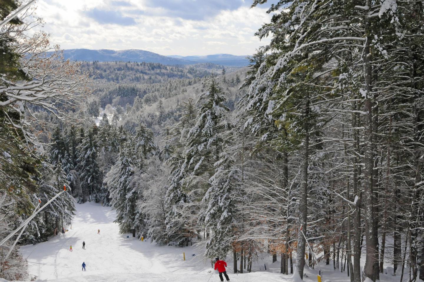 Skiing King Pine at Purity Spring Resort