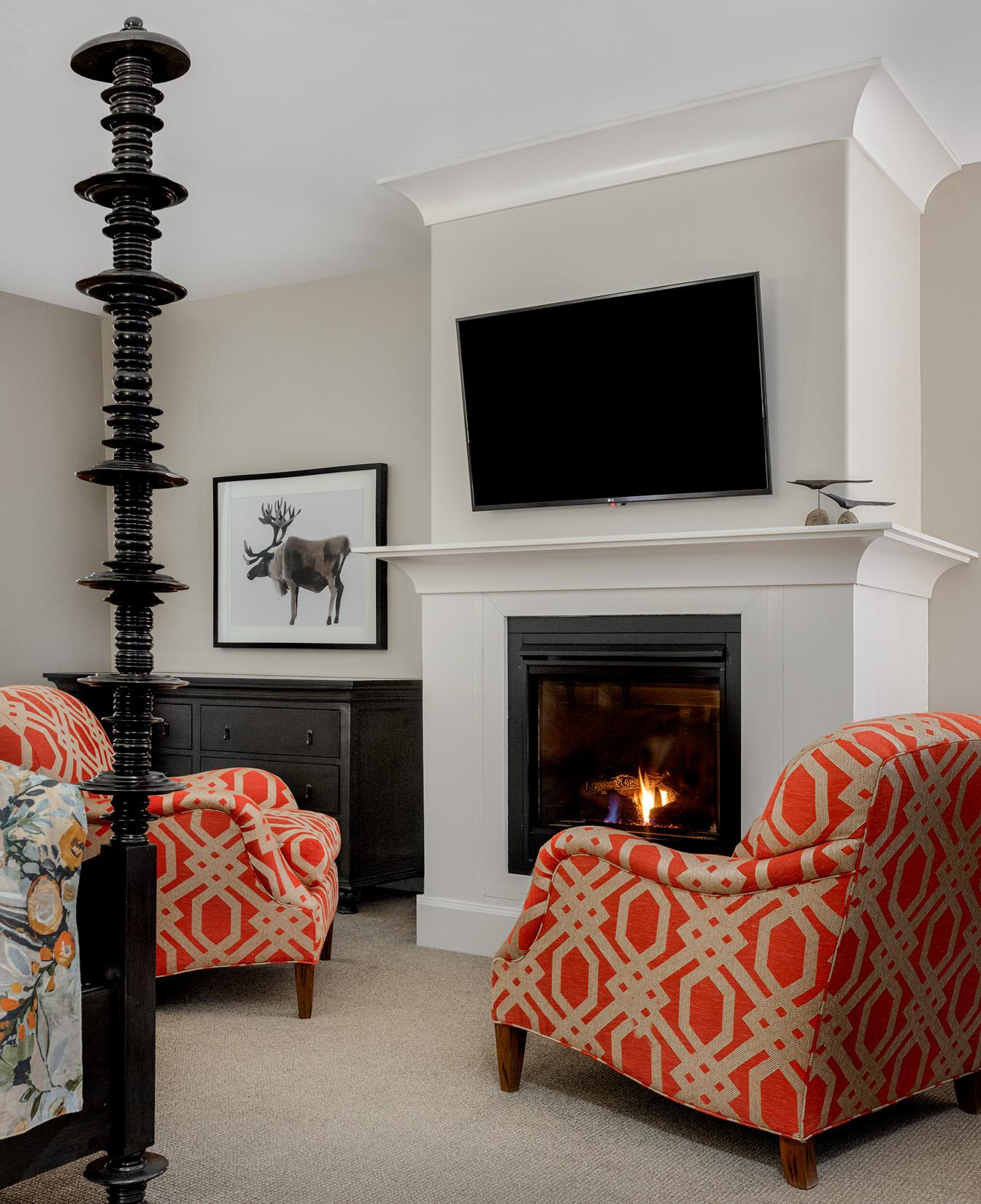 King Suite with Fireplace at the Grand at the Bedford Village Inn