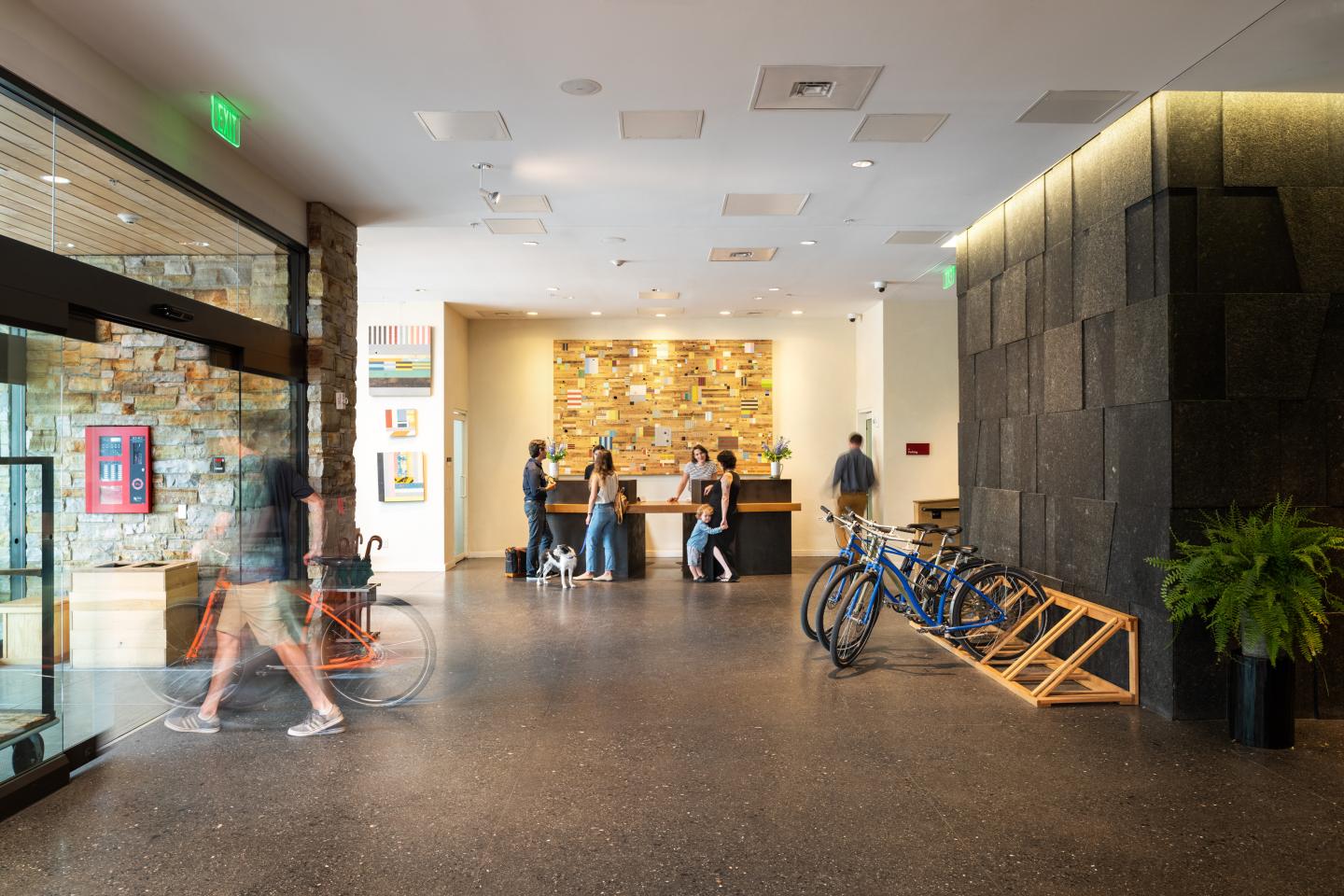 Lobby at Hotel Vermont 