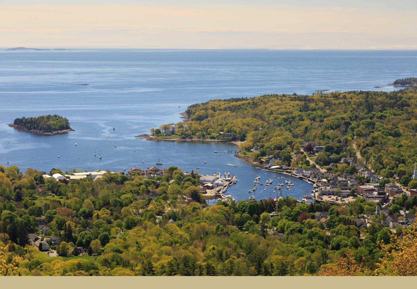 Camden, Maine from atop Mt. Battle