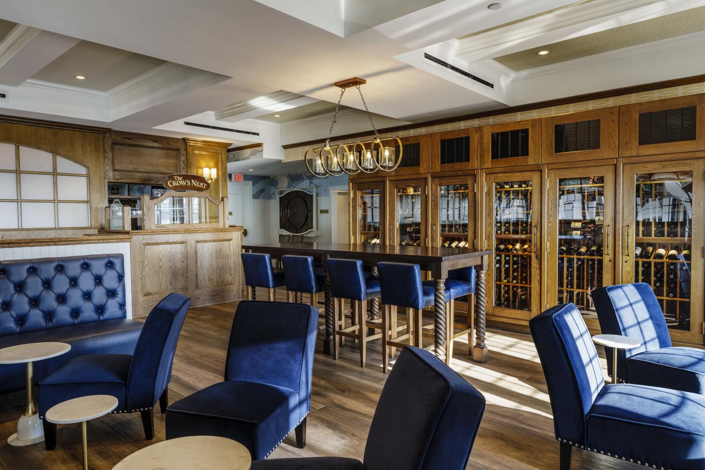 Inside The Wharf Restaurant at Madison Beach Hotel