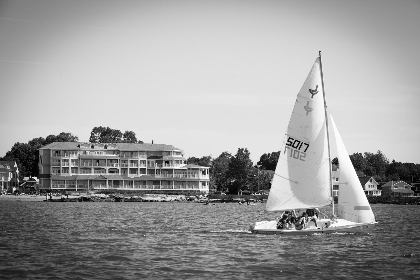 View of Madison Beach Hotel from Long Island Sound
