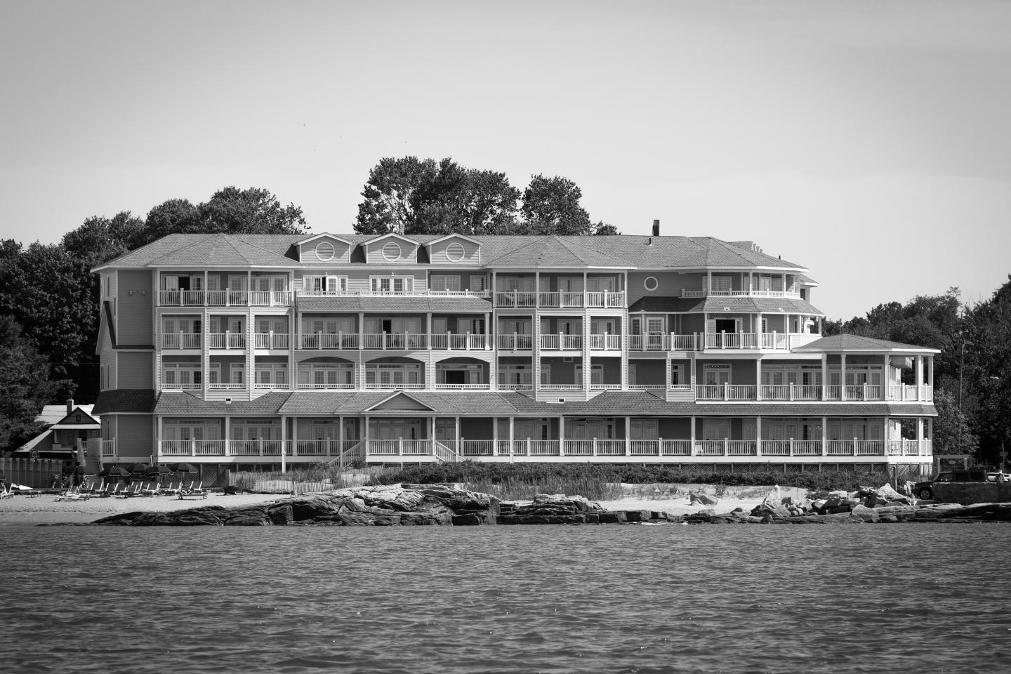 View of Madison Beach Hotel from Long Island Sound