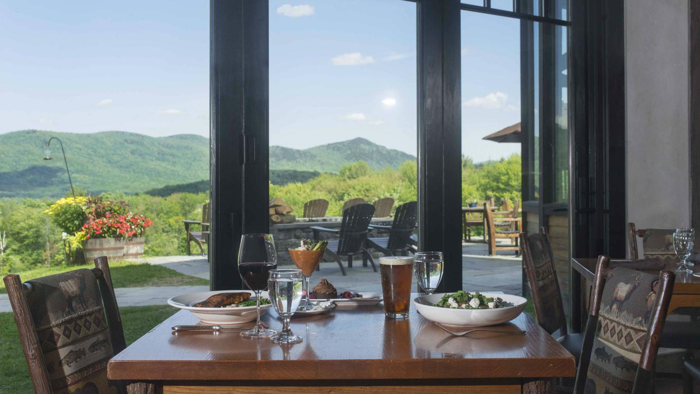 Mountain Top Inn & Resort dining room view