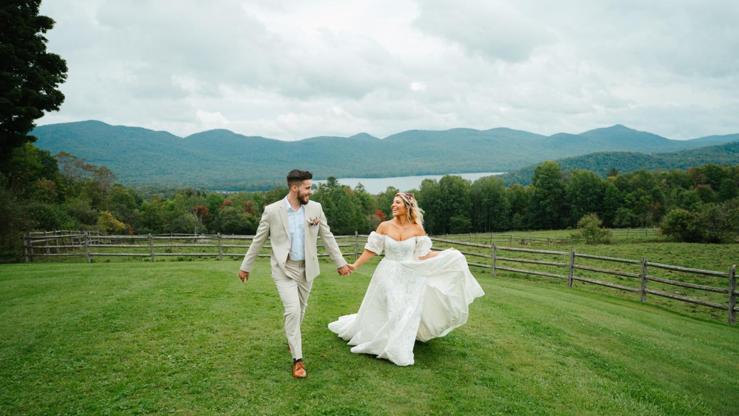Wedding Couple at Mountain Top Resort