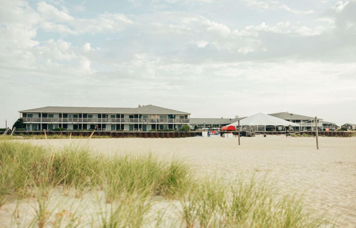 beach view of resort
