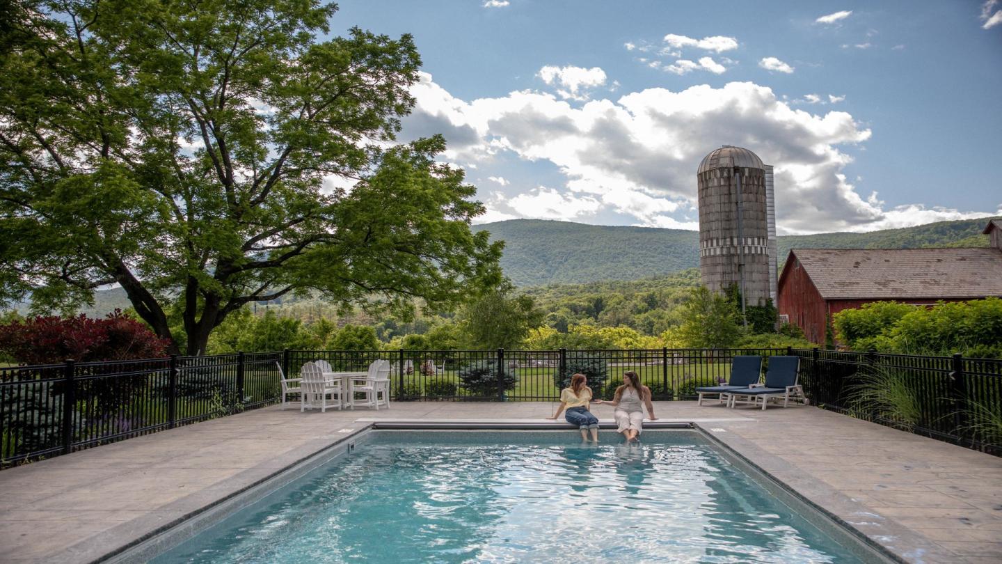 the pool at Hill Farm Inn by Sagra