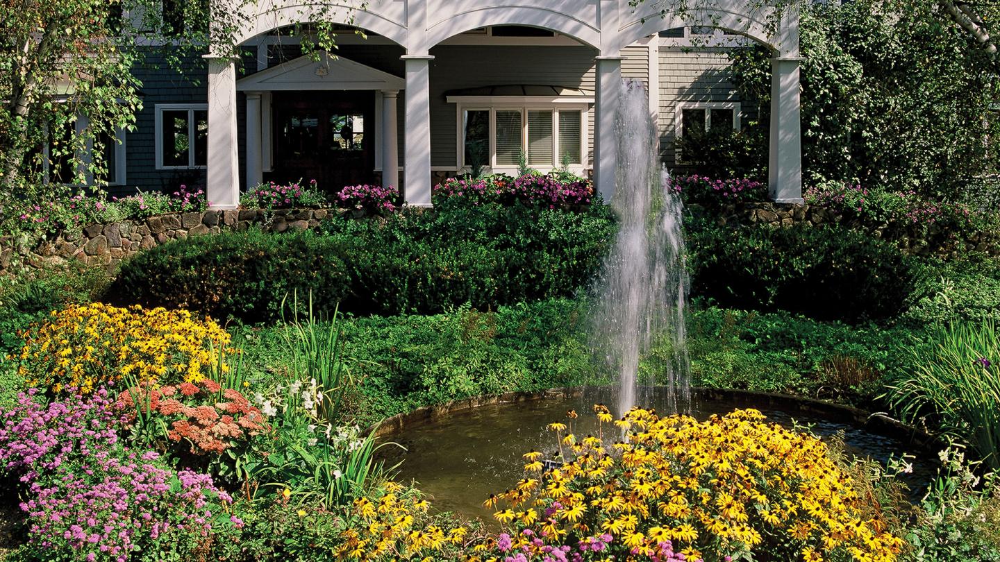 Summer Front with Flowers