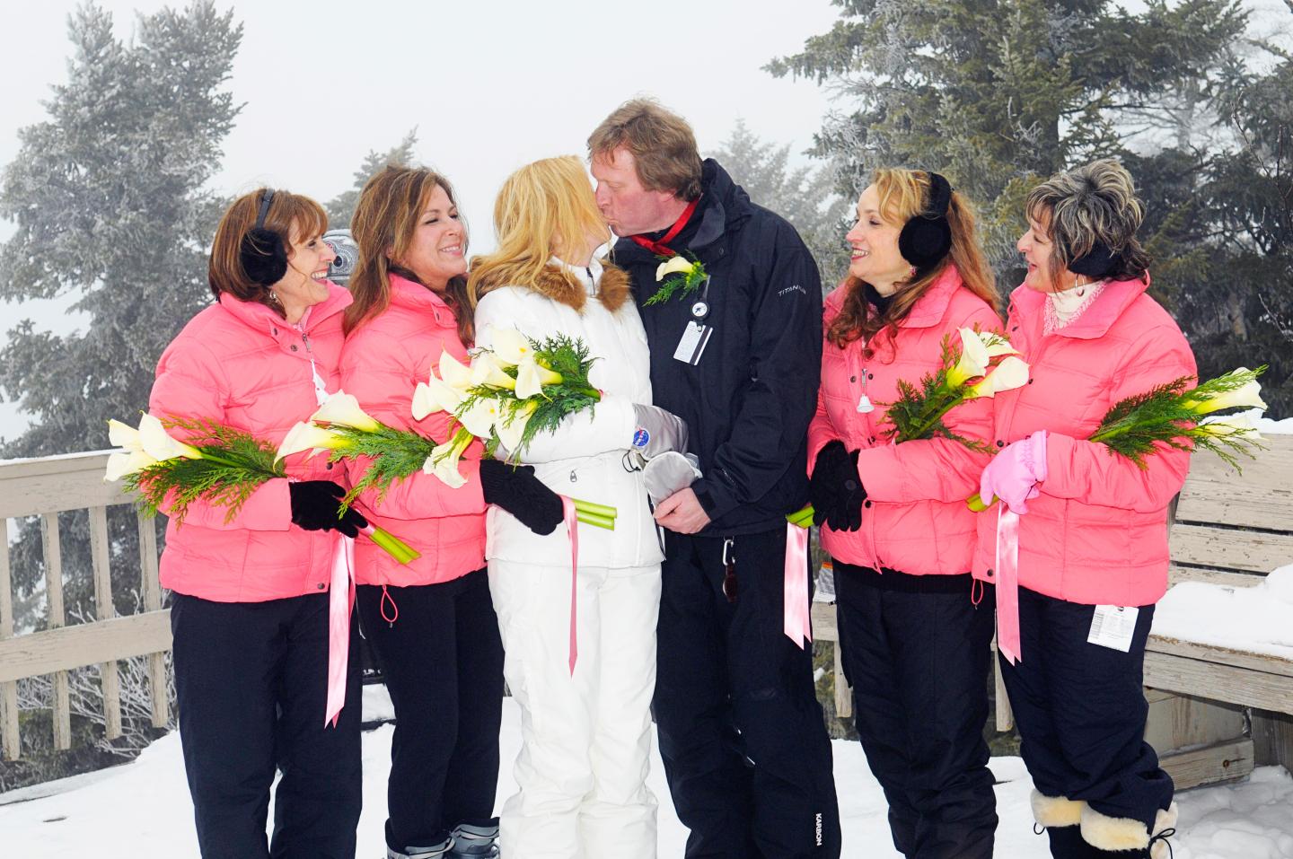 The Mountain Club on Loon Winter Ski Wedding