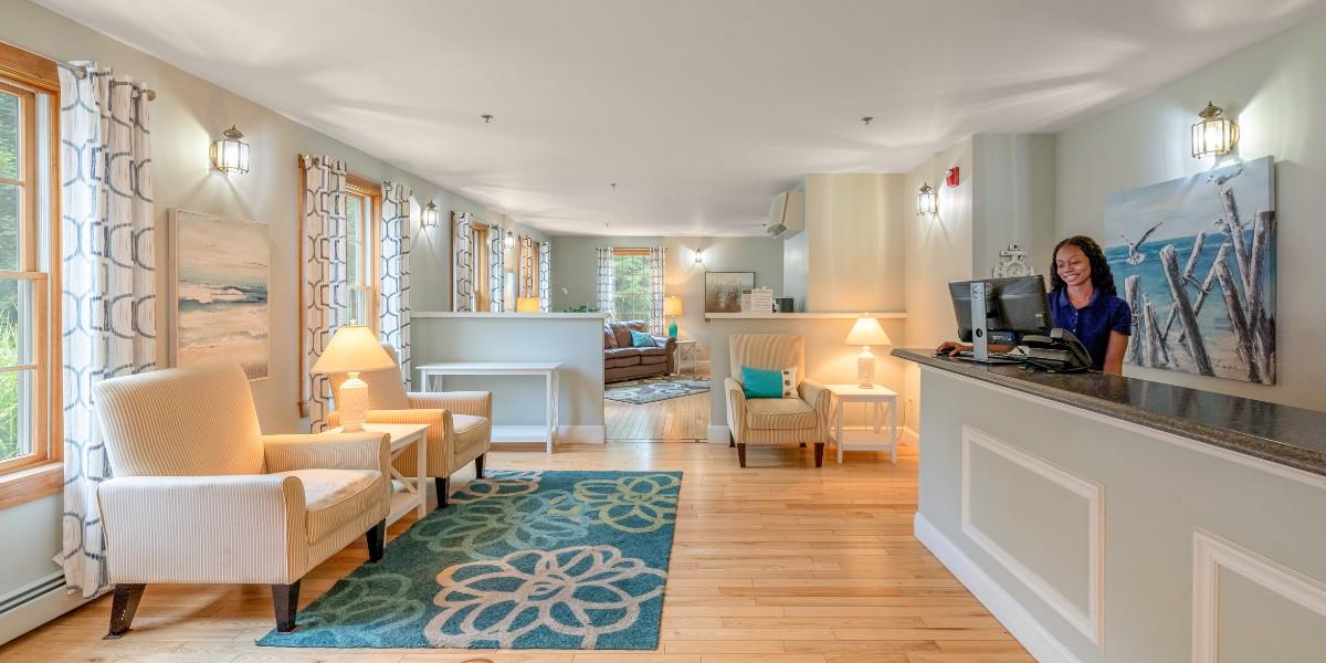 Lobby at The Admiral's Inn