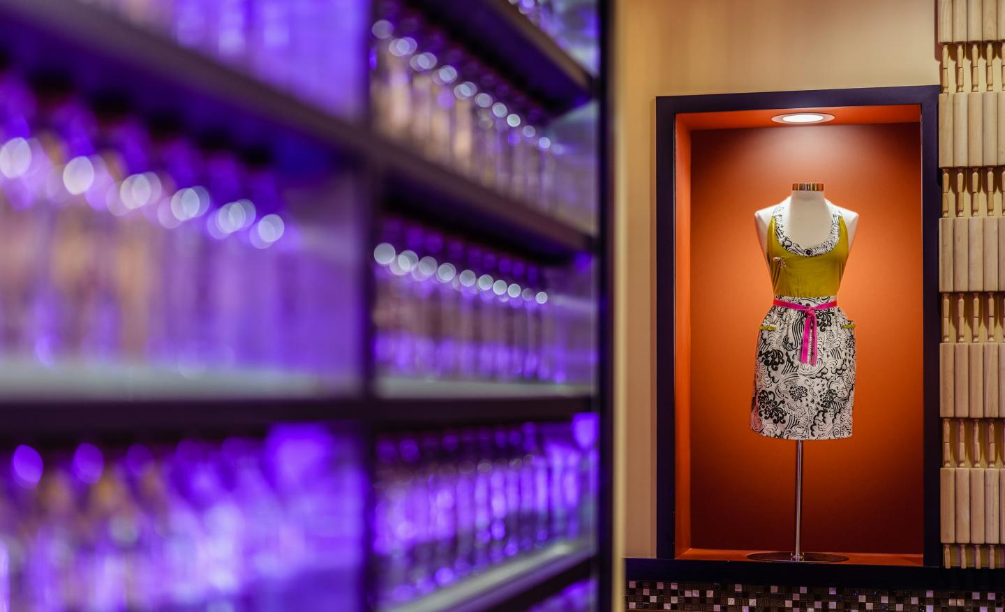 Apron Display in the restaurant