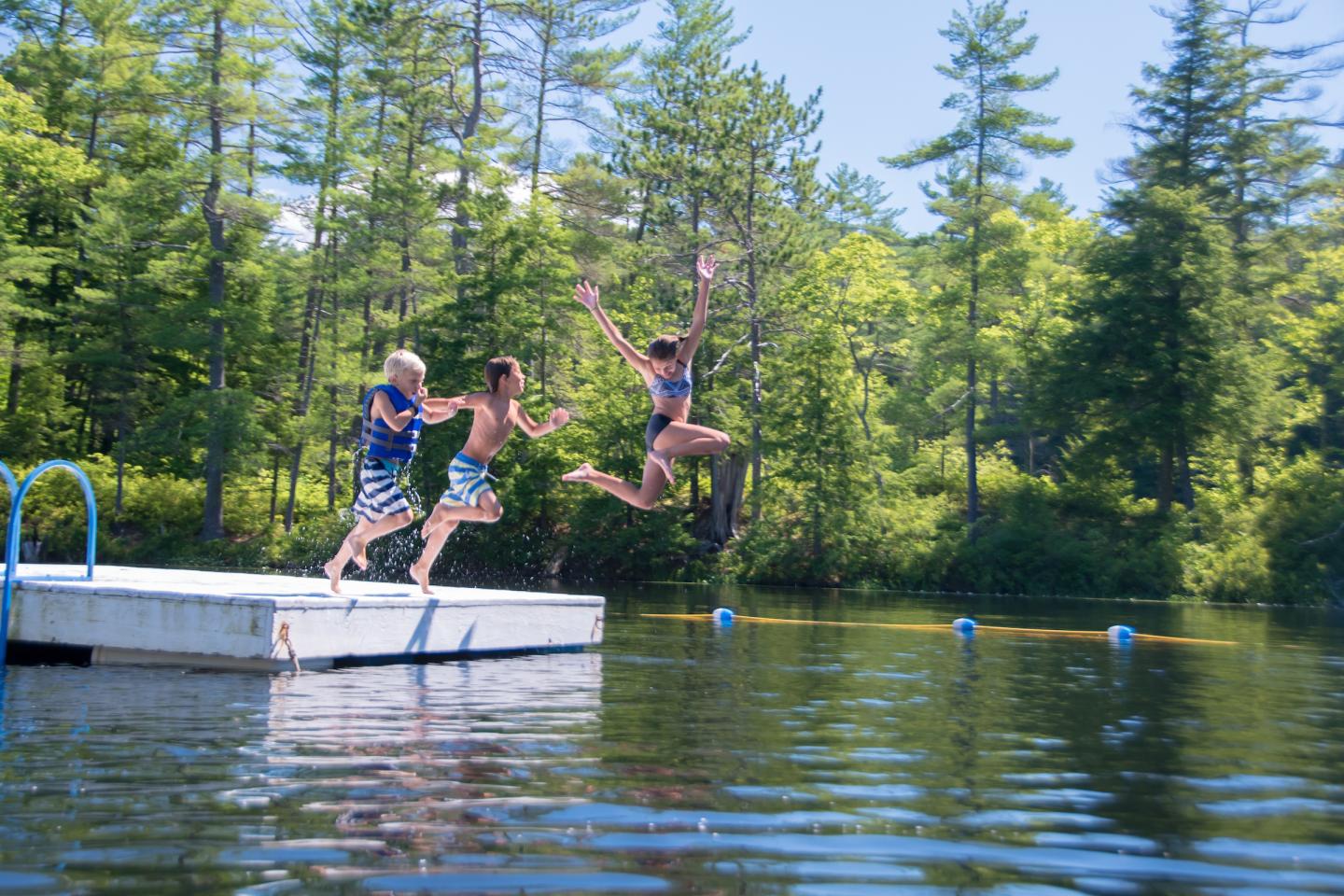 Children Enjoying Lake Life at Purity Spring Resort