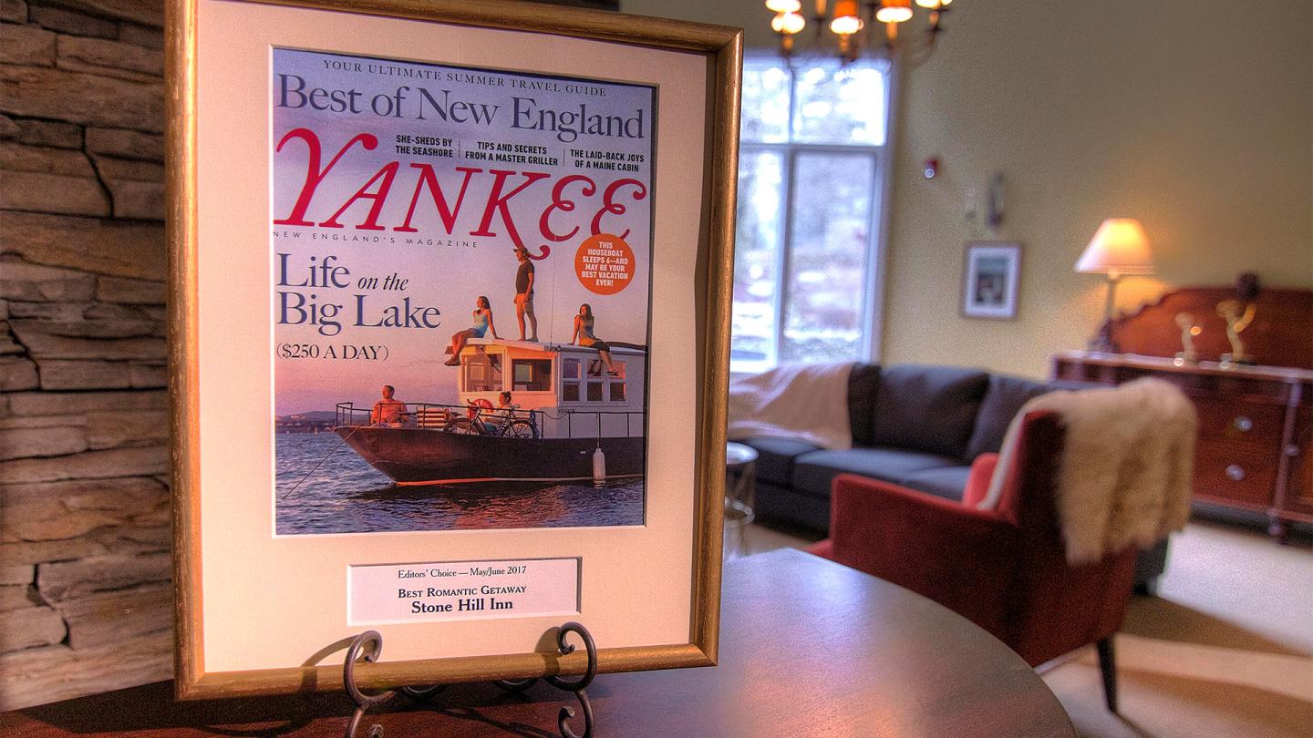 Yankee Magazine Award - Best Romantic Getaway in New England