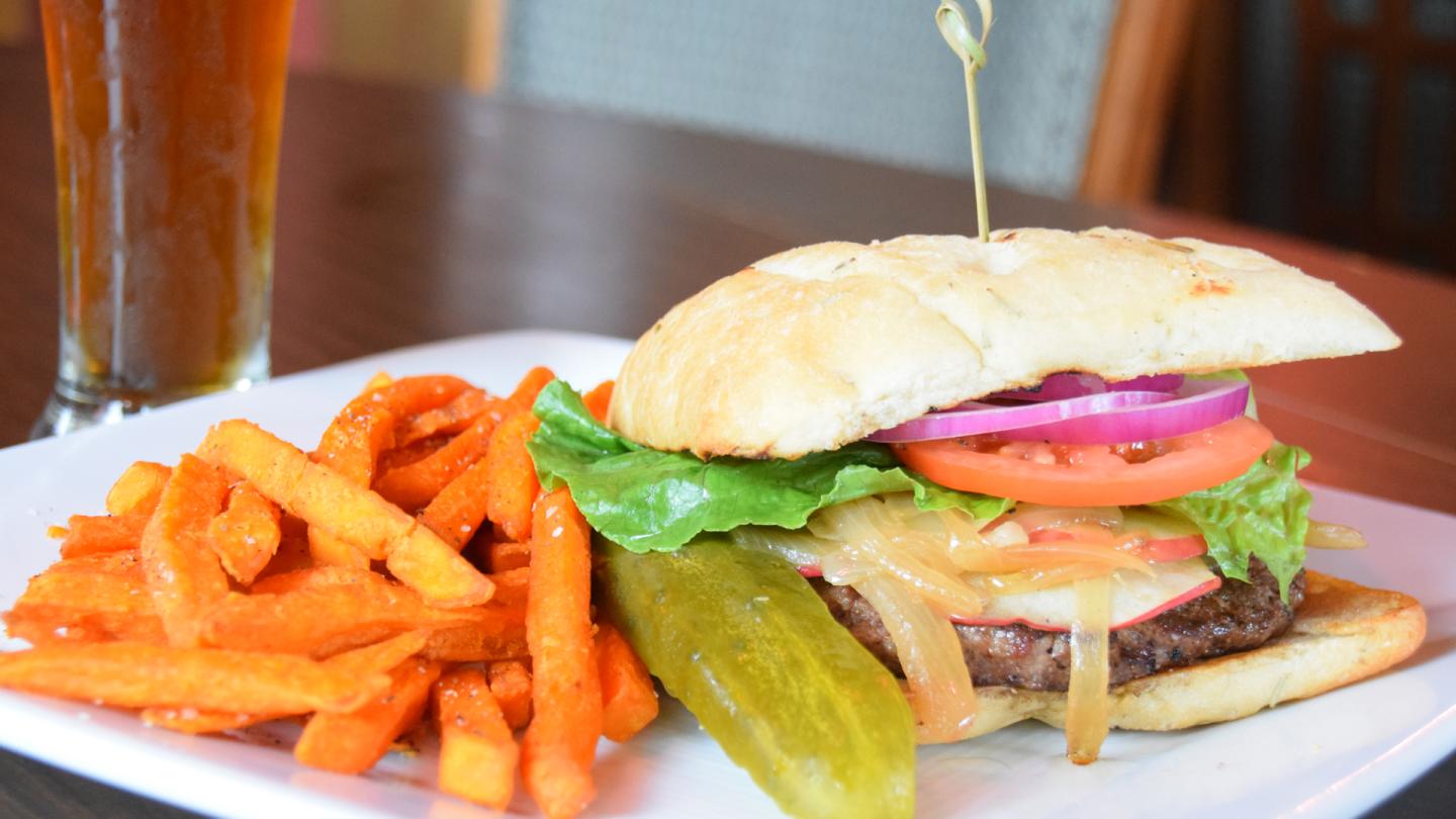 Burger at Charlie B's